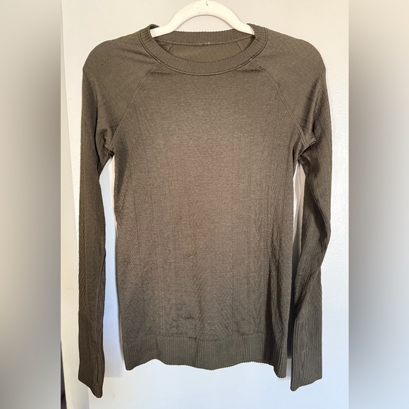Lululemon Rest Less Pullover - Olive Green - Picture 4 of 7